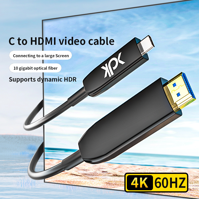 AOC Screen Video 18Gbps Optical Cable Usb c 4K@60Hz HDMI Cable 2.0 HDMI Cable to Connect Phone to TV