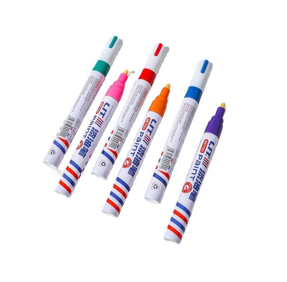 Paintyou 12Colors Tire Pen Permanent Ink Fast Dry Car Paint Marker Waterproof Marker Pen