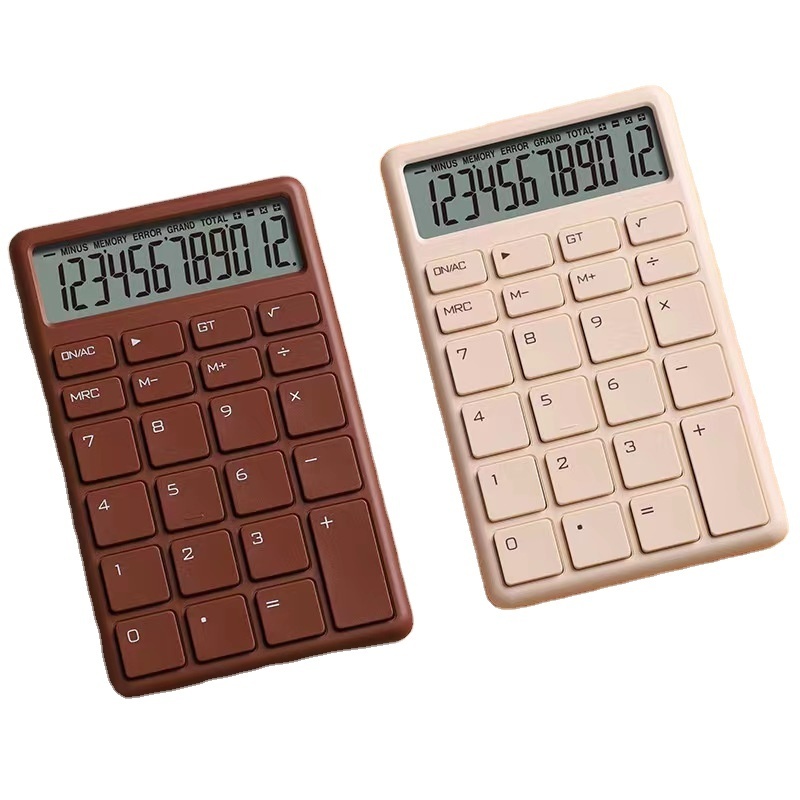 12 digits business Simple fashionable colorful electronic financial calculator scientific accounting office student calculator