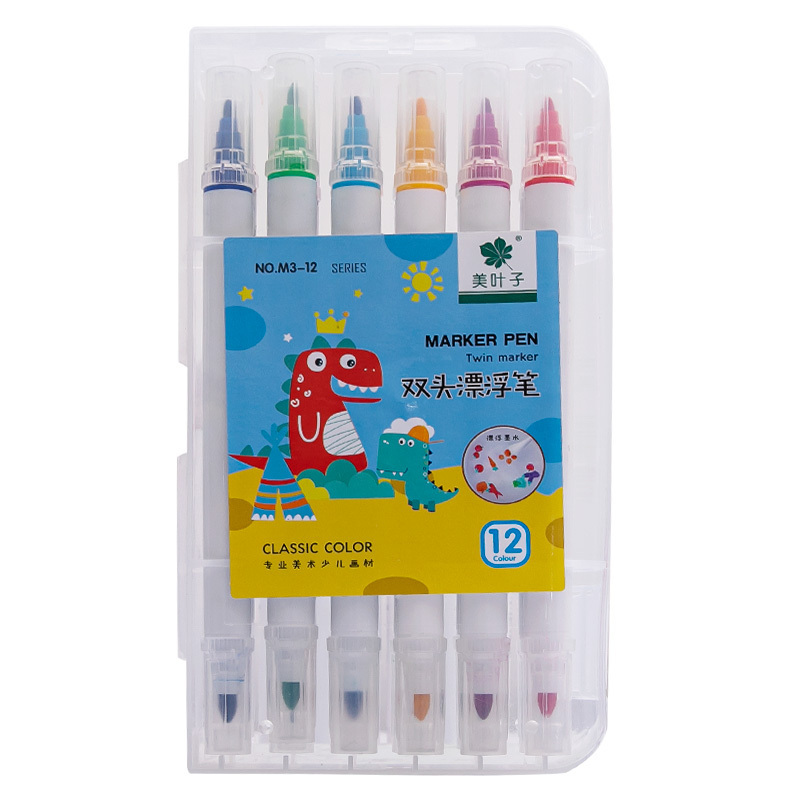 Magical Water Painting Pen 12 Colors Floating Marker Pens Doodle Drawing Pens Set Erasing Whiteboard Marker Birthday Gifts Kids