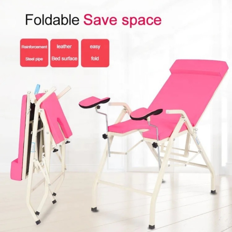 Factory Portable Exam Table With Stirrups Gynecological Obstetric Examination Bed In Hospital Gynecology Delivery Obstetric Bed