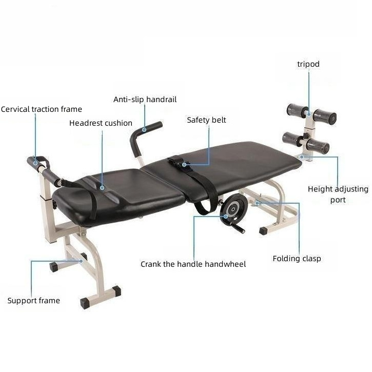 Hot Sale Multifunctional Traction Bed Body Stretch Bed Device Material Lumbar Spine Rehabilitation Traction Bed