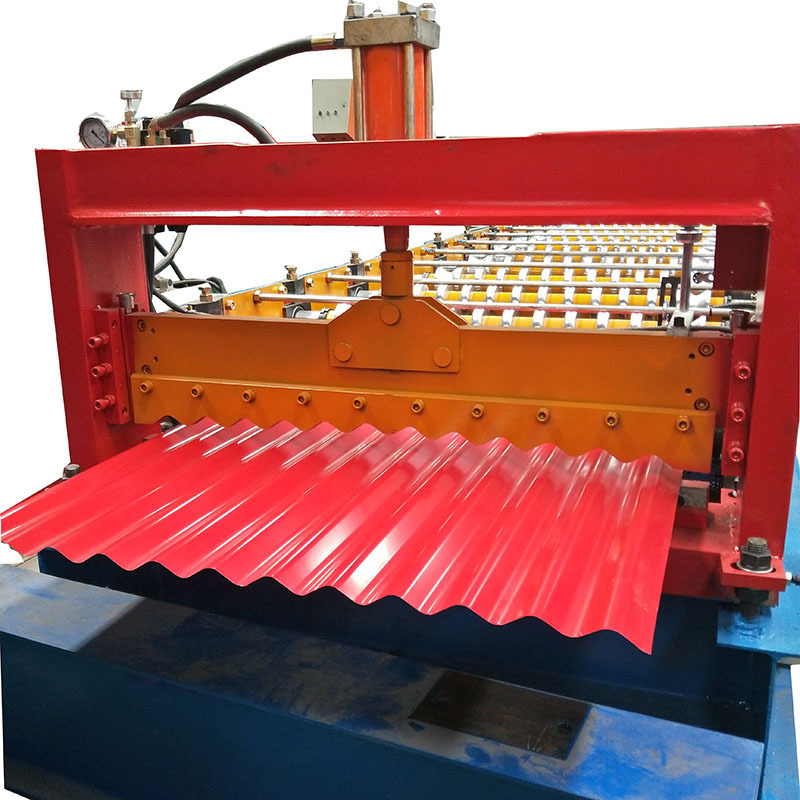 Corrugated roof sheet making cold roll forming machine for sale