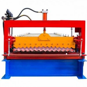 Corrugated roof sheet making cold roll forming machine for sale