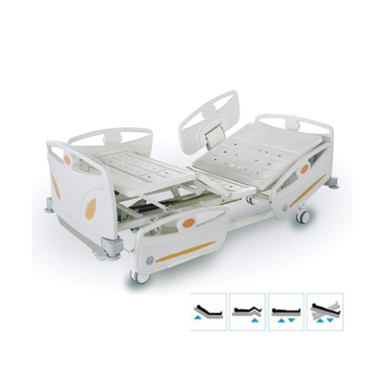 AP05 ABS Side Rail cheap price 5 Function Medical Portable ICU Electric Medical hospital nursing bed home care bed