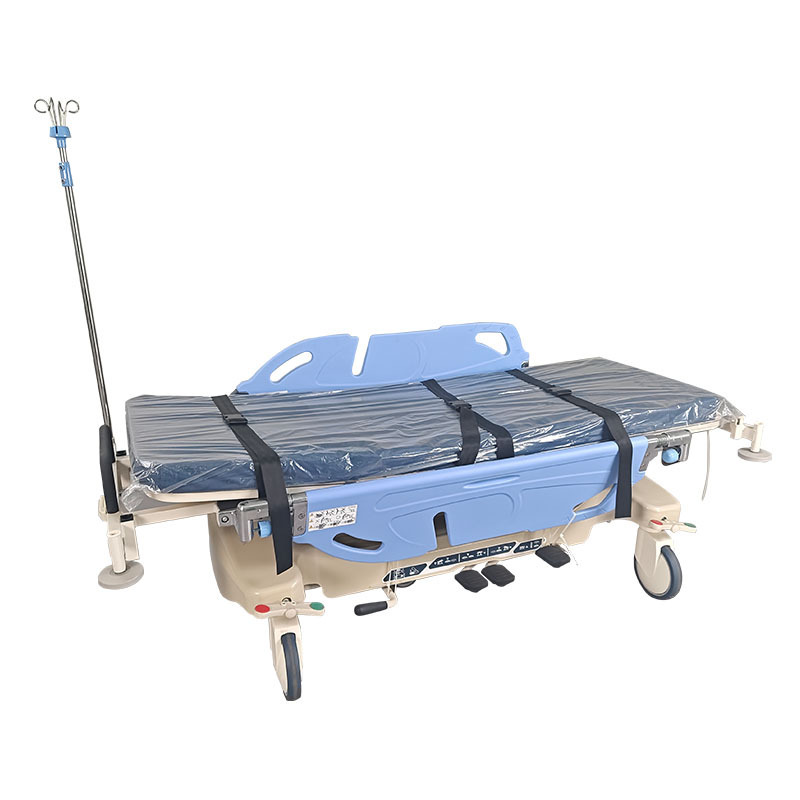 New Hospital Patient Emergency Transfer Stretcher Bed Medical Patient Transport Ambulance Stretcher Trolley Bed