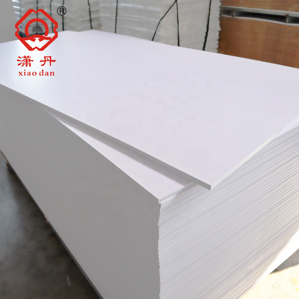 XIAODAN 1220*2440mm 4*8 feet Snow White Color PVC Foam Board China Manufacturer Rigid Waterproof Plastic Foam