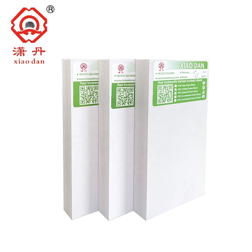 XIAODAN 1220*2440mm 4*8 feet Snow White Color PVC Foam Board China Manufacturer Rigid Waterproof Plastic Foam