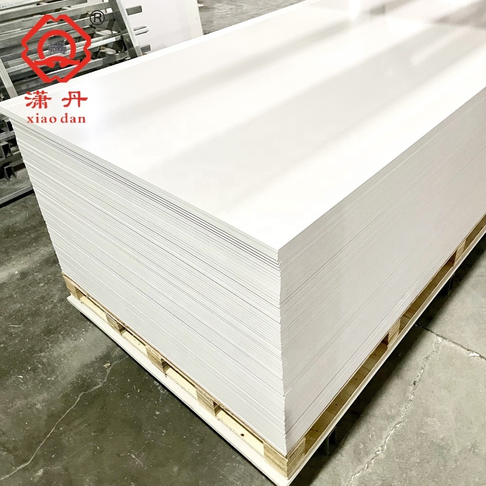 XIAODAN 1220*2440mm 4*8 feet Snow White Color PVC Foam Board China Manufacturer Rigid Waterproof Plastic Foam