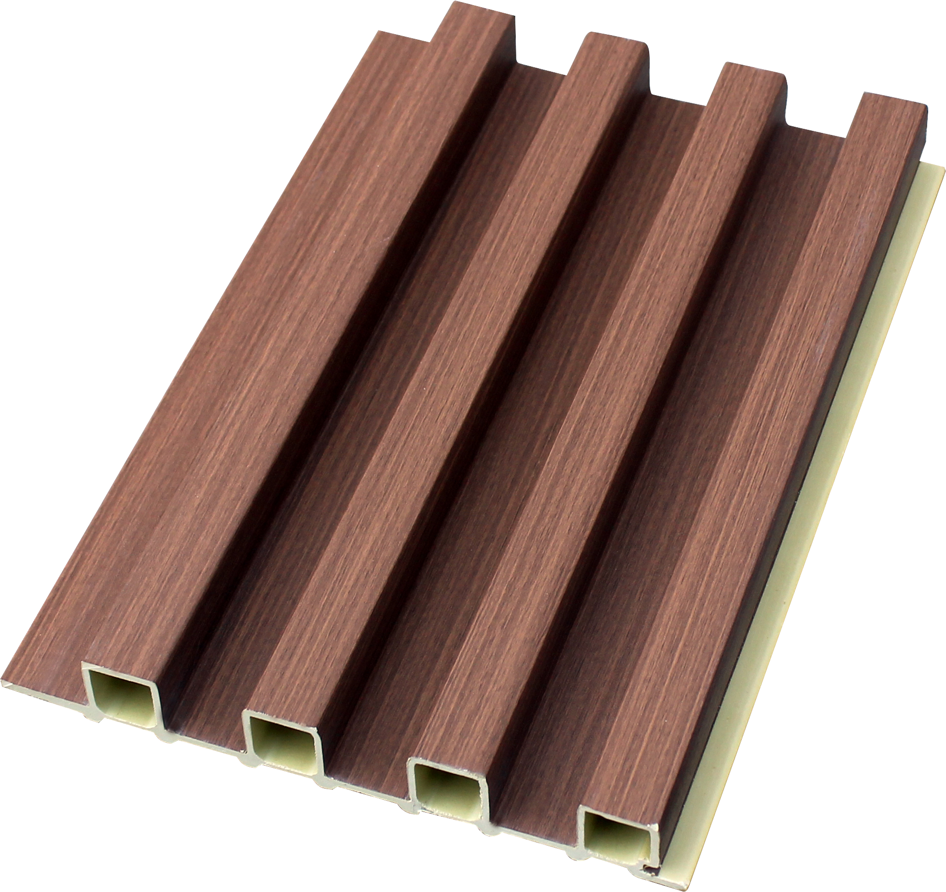 Xiaodan Wooden grain waterproof decoration indoor wpc clad wpc fluted wall panels/boards wall interior