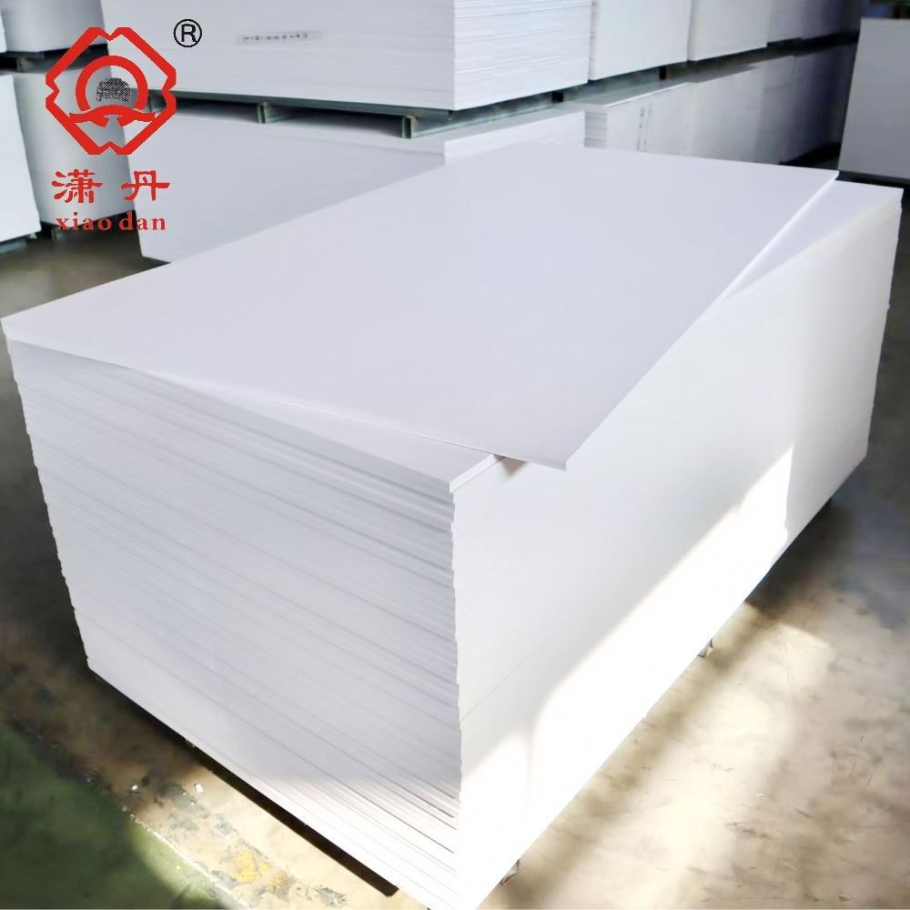 XIAODAN 1220x2440mm 4x8ft Celuka PVC Board White Color Roofing Sheets Rigid Pvc Plastic Foam Forex 6mm 8mm Factory