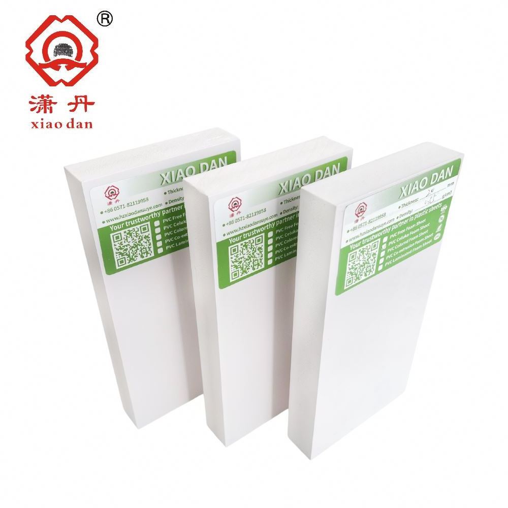 XIAODAN 1220x2440mm 4x8ft Celuka PVC Board White Color Roofing Sheets Rigid Pvc Plastic Foam Forex 6mm 8mm Factory