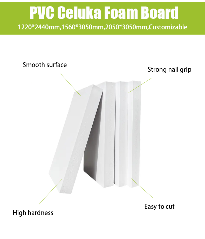 XIAODAN 10mm White Pvc Foam Board 12mm Pvc Plastic Sheet 15mm Pvc Rigid/Celuka/Forex Pvc Foam Board