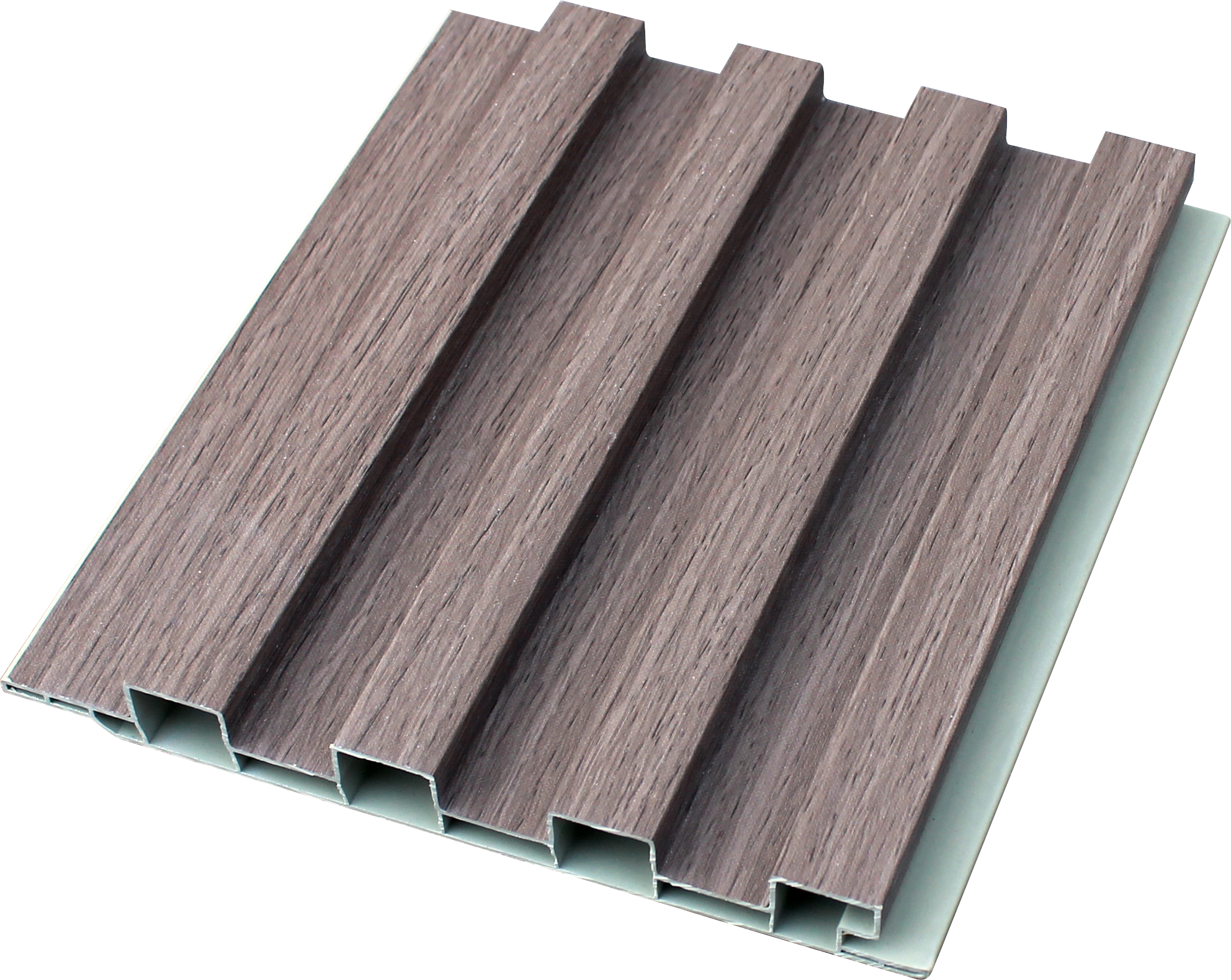 Xiaodan Wooden grain home hotel pvc wpc wall panels designs for decor fluted wall panel wood plastic composite wpc flute