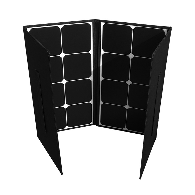 Portable solar panel system 100w solar panel with cable 100 watt folding solar panel