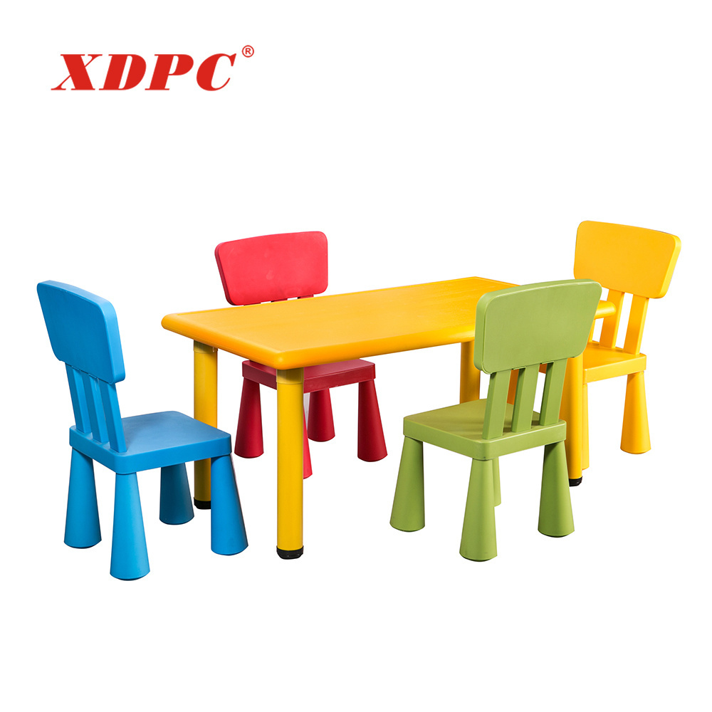 Top new used classroom bedroom school furniture plastic table and chair for kids