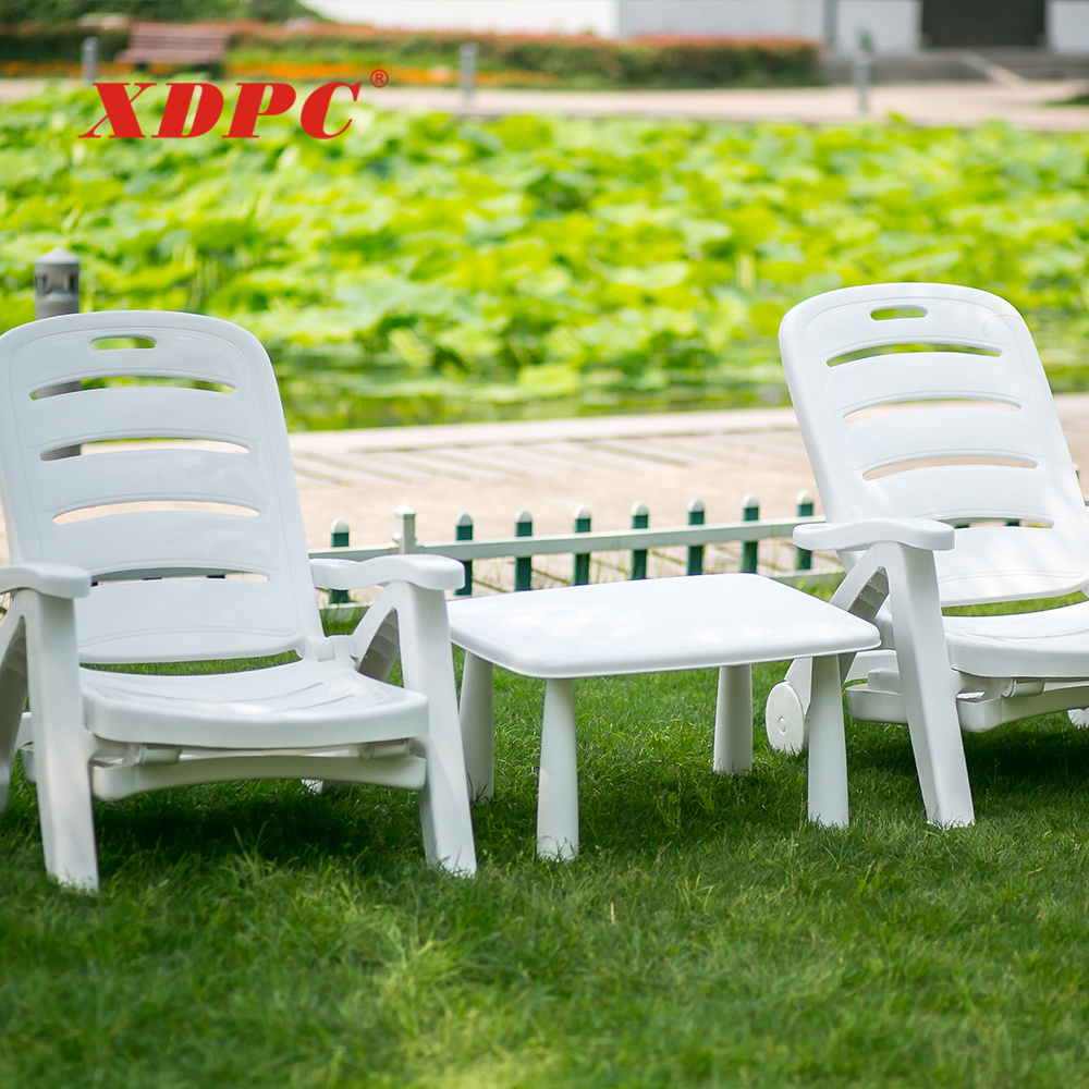 wholesale modern white plastic party beach outdoor swimming pool recliner leisure sun lounge folding chair