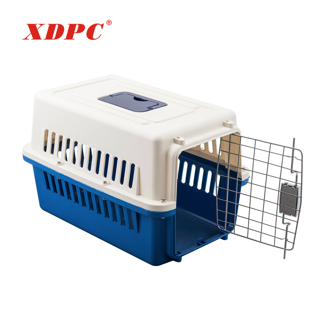 Pet cage carrier dog crates plastic kennel transporter