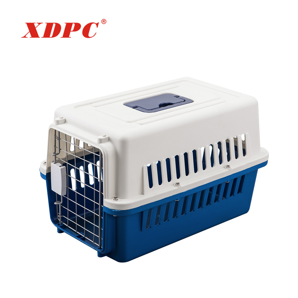 Pet cage carrier dog crates plastic kennel transporter