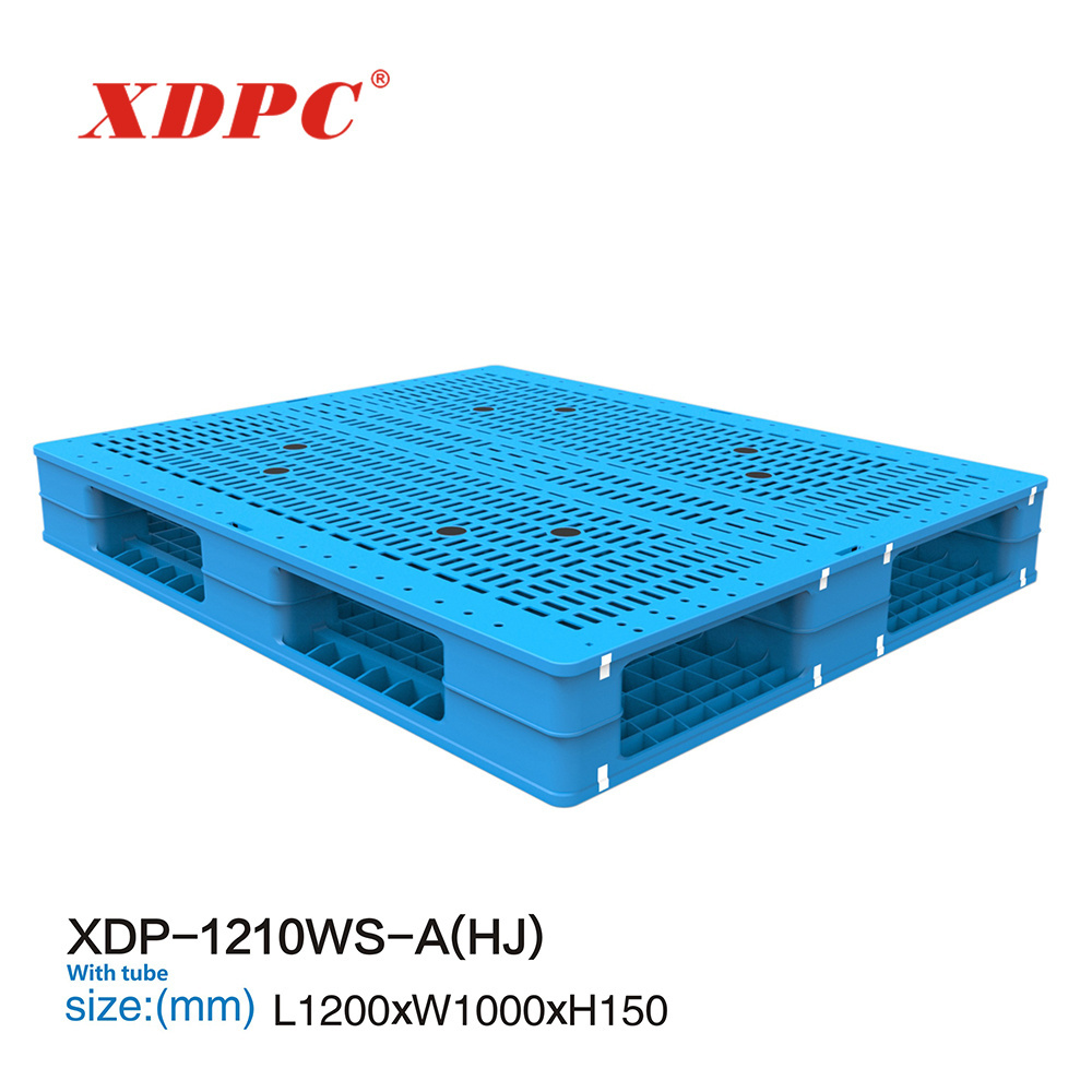 1200*1000 Durable warehouse nestable stacking pallets heavy duty HDPE plastic rack pallet for food and transport