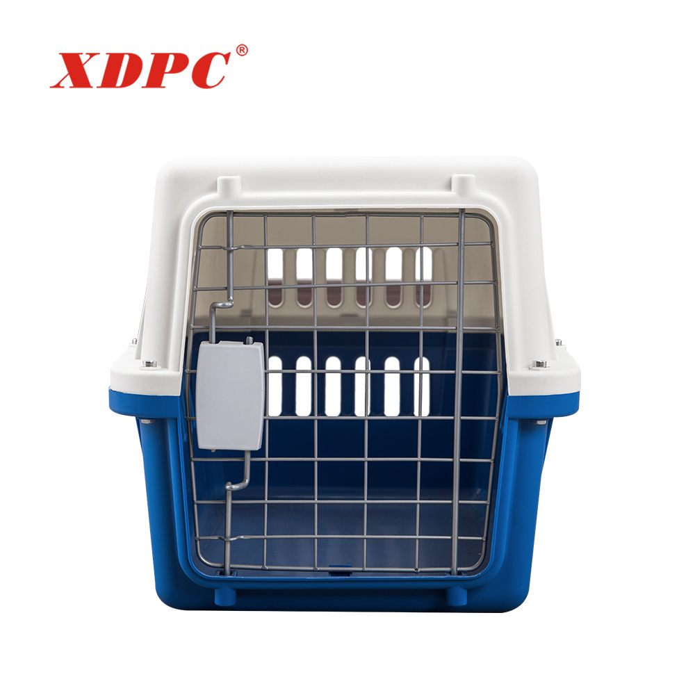 Pet cage carrier dog crates plastic kennel transporter