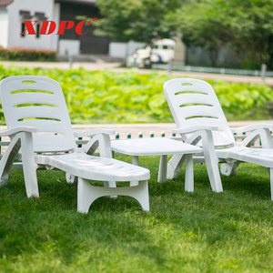 wholesale modern white plastic party beach outdoor swimming pool recliner leisure sun lounge folding chair