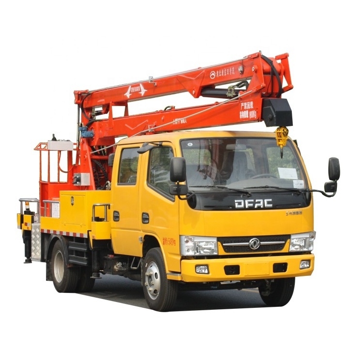 High altitude working platform Dongfeng 16m Aerial truck crane truck with working basket