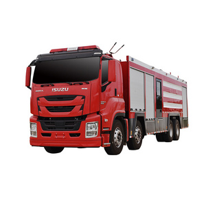 XDR Isuzu 8x4 water foam powder tank fire fighting truck