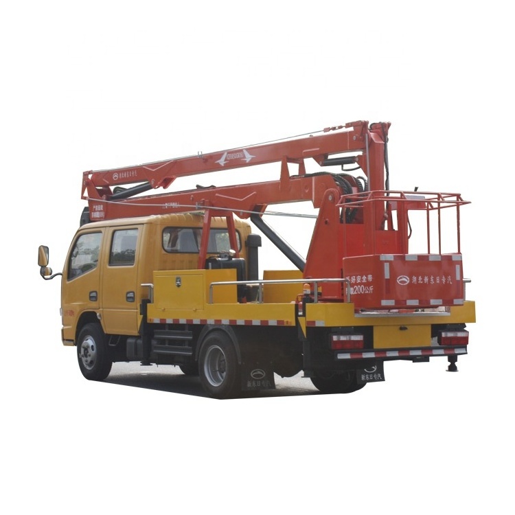 High altitude working platform Dongfeng 16m Aerial truck crane truck with working basket