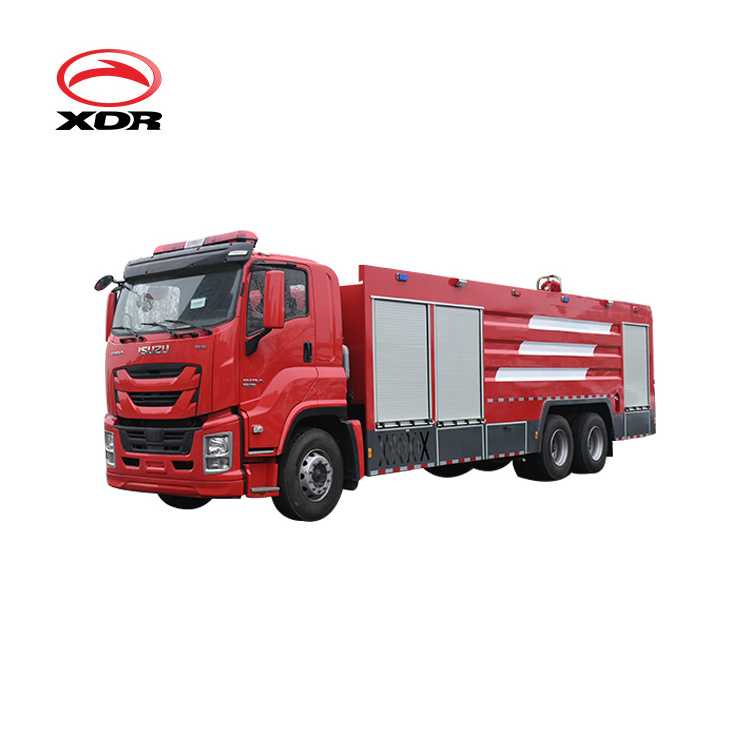 XDR Isuzu 8x4 water foam powder tank fire fighting truck