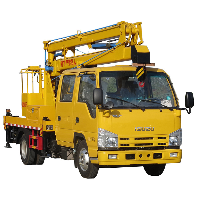 Famous Brand Isuzu 14-16m Hydraulic Aerial Work Platform Man Lift Boom Truck  for Sale