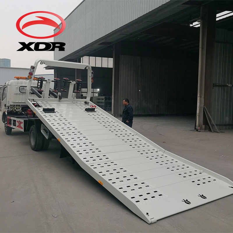 XDR road wrecker truck  low slide flat bed car carrier recovery truck  tow truck