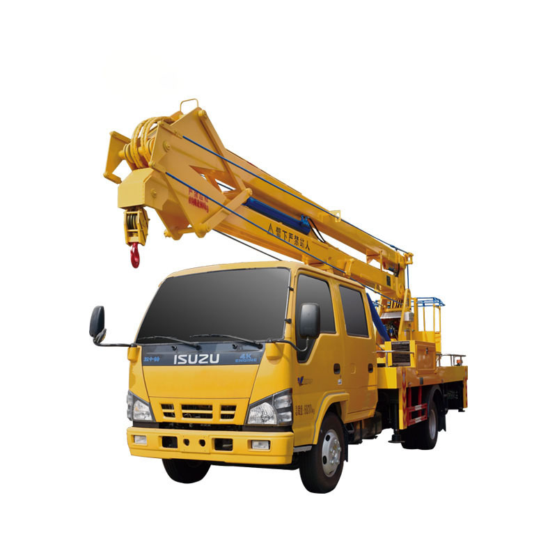 Famous Brand Isuzu 14-16m Hydraulic Aerial Work Platform Man Lift Boom Truck  for Sale