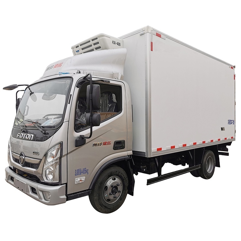 New Manual Ice Cream Delivery Truck Van Truck Vegetable Transport Truck/refrigerated Vehicle Refrigerator Cooling Van Diesel