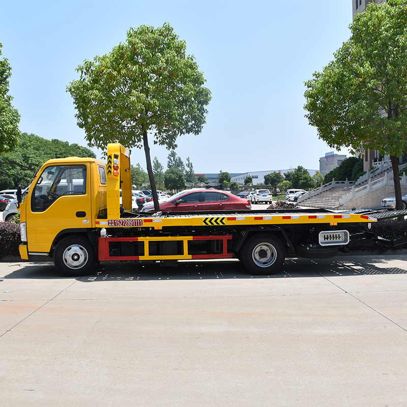 Japanese wrecker truck isuzu flatbed wrecker tow truck for sale