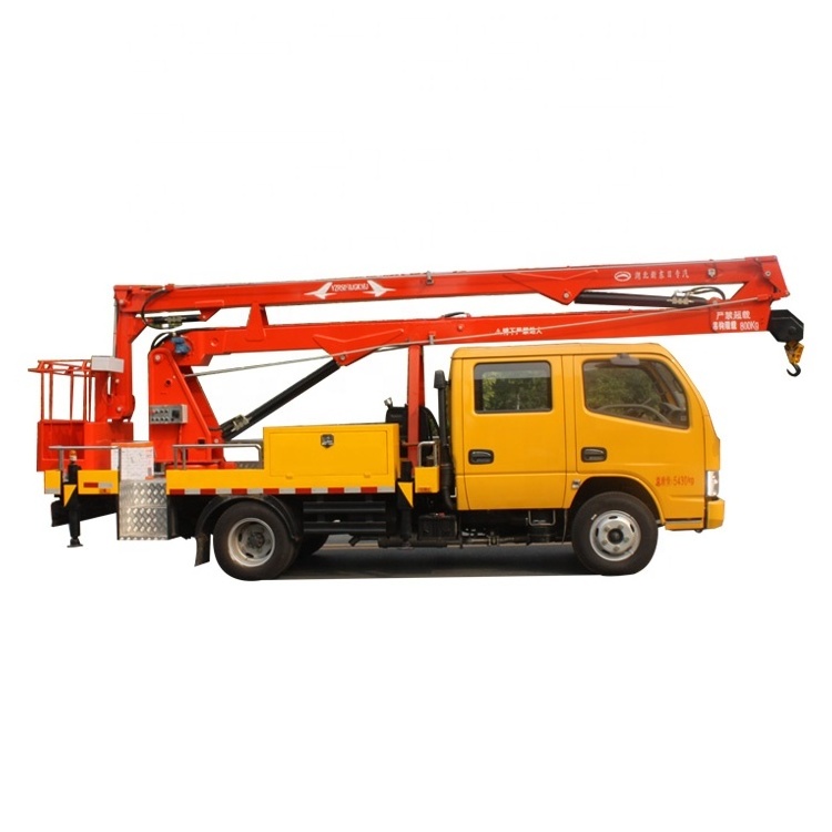 High altitude working platform Dongfeng 16m Aerial truck crane truck with working basket