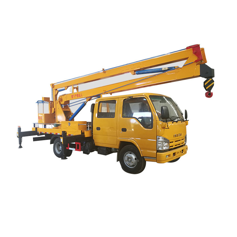 Famous Brand Isuzu 14-16m Hydraulic Aerial Work Platform Man Lift Boom Truck  for Sale