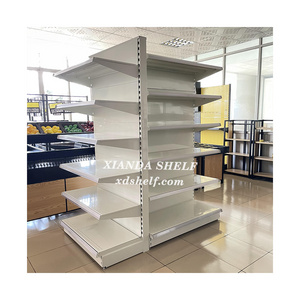 2 meter Endcap Supermarket Gondola Shelf Supermarket Rack With Hanging Side Frame Supermarket Shelves rack shelf retail display