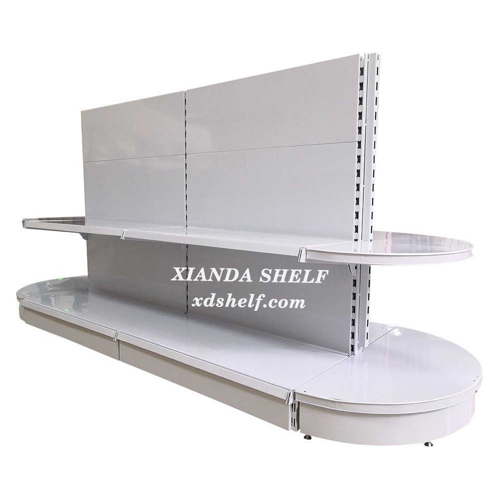 1meter Supermarket Shelf Retail Grocery Merchandise Commercial Island Gondola Shop Shelves