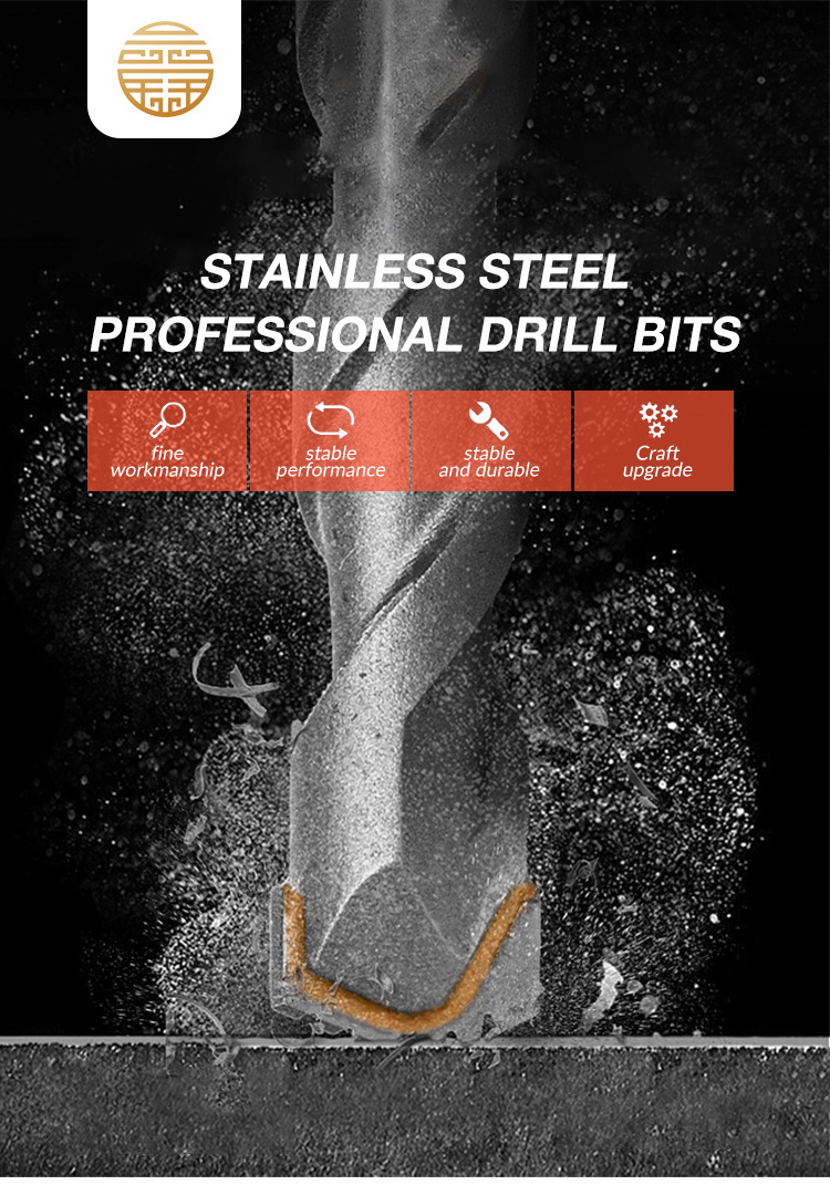 Sds max shank hammer drill bit DIN338 Drill Bit Jobber Length M35 HSS Cobalt Twist Drill Bits