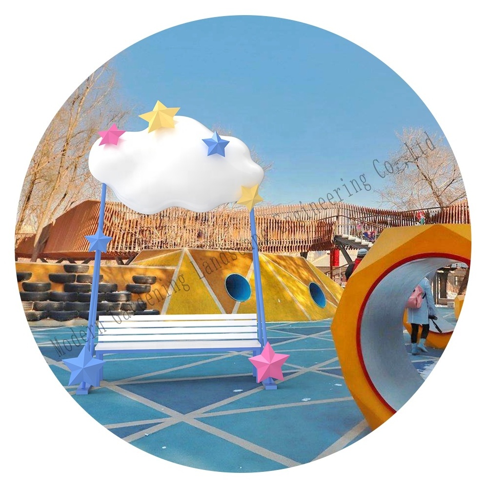 Shopping mall cloud swing shape decoration  Christmas New Year's Day layout accessories