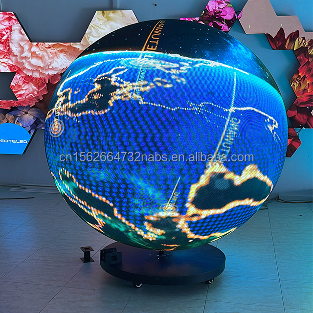 Creative Led Display P1.8 P2.5 P3 Indoor Spherical Sphere Ball Led Screen Display Diameter 1.2m Price Wholesale