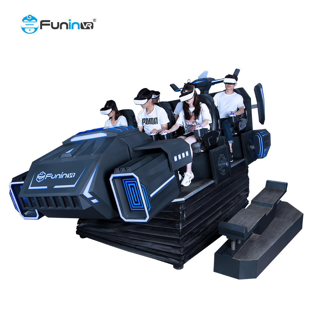 Steel Structure Arcade Games Virtual Reality Gaming Machines VR Simulators vr 6 seat  in Amusement Park Rides