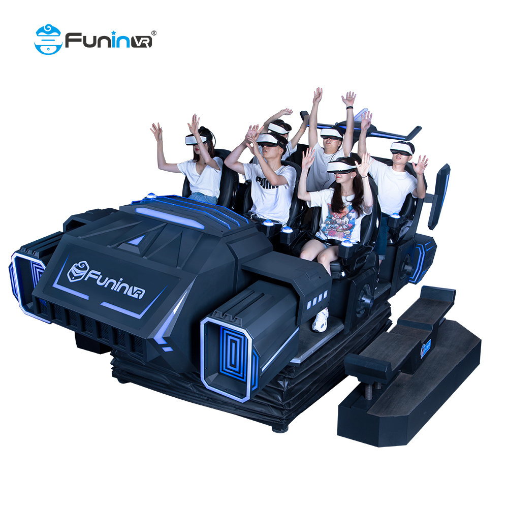 Steel Structure Arcade Games Virtual Reality Gaming Machines VR Simulators vr 6 seat  in Amusement Park Rides