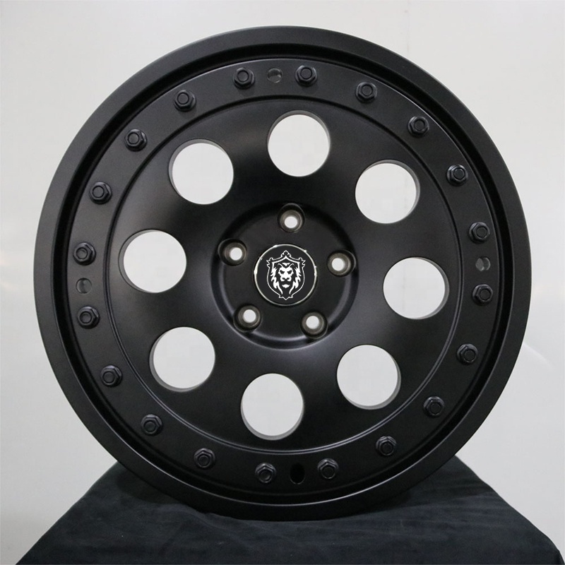 Personalization custom beadlock wheel 13 14 15 inch 5 holes black full paint aluminum alloy car rims for Mercedes benz G