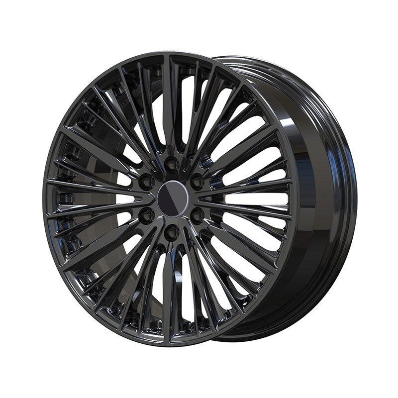 Custom luxury gloss black sport car rims 6x120 19x8 forged splendor aluminum alloy wheels for Porsche Tesla