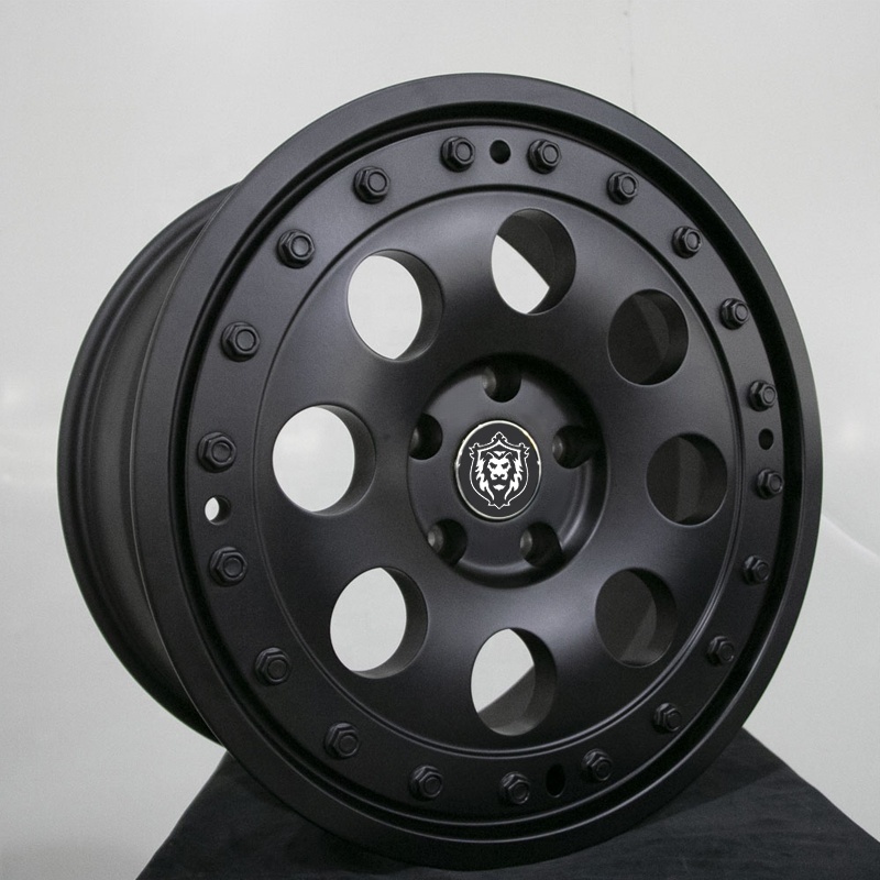 Personalization custom beadlock wheel 13 14 15 inch 5 holes black full paint aluminum alloy car rims for Mercedes benz G