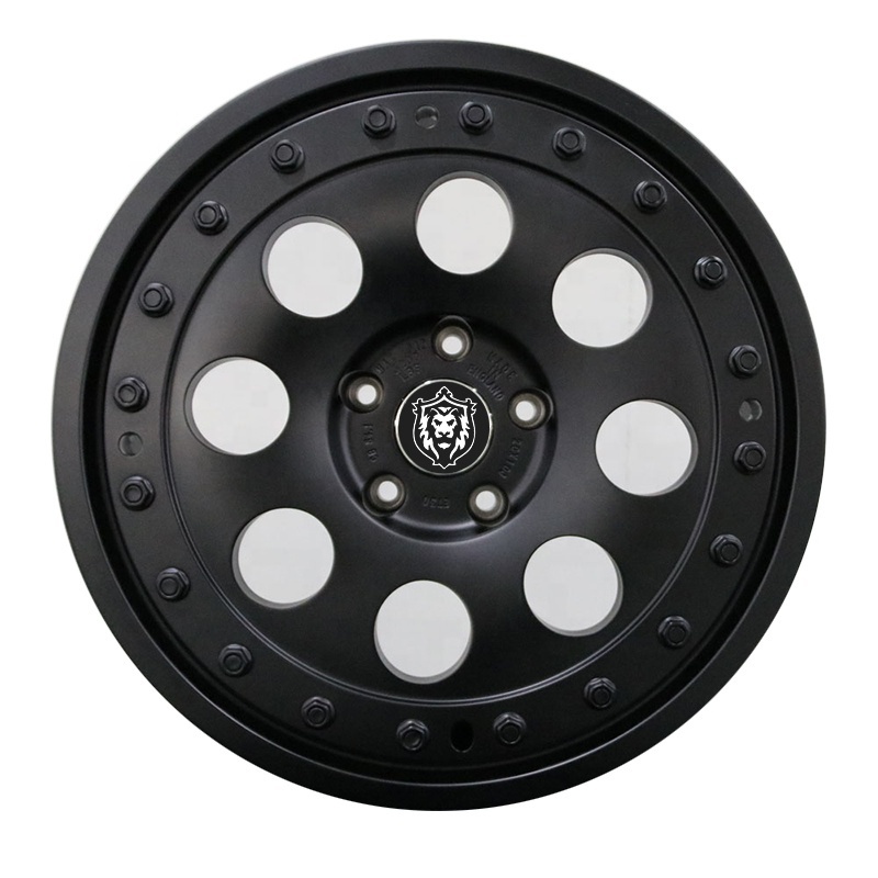 Personalization custom beadlock wheel 13 14 15 inch 5 holes black full paint aluminum alloy car rims for Mercedes benz G