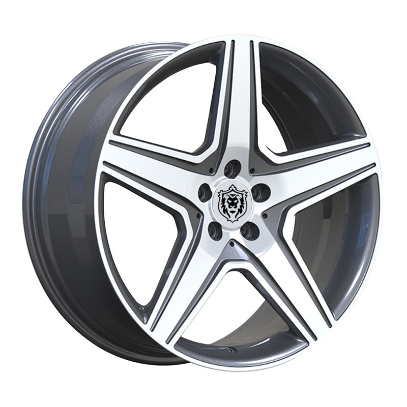 Deep steel ash 5x112 forged aluminum alloy car rims luxury passenger car monoblock wheels for benz