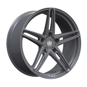 High performance matte grey forged sport car rims 17 18 19 inch forged aluminum alloy wheels for benz glb bmw x5